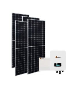 Kit fotovoltaico da 3 kW composto da Inverter Ibrido Sunerg X-SUN-SL da 3 KW e pacco batteria da 5kWh Sunerg + n°6 pannelli S...