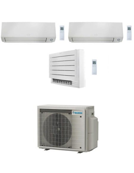 Climatizzatore GARANZIA ITALIA Daikin Console + Perfera All Seasons Wifi Trial Split Inverter 9000 + 12000 + 12000 BTU con U....