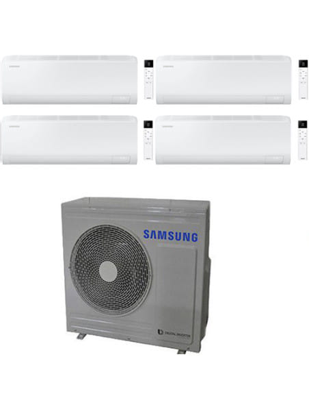 Climatizzatore Condizionatore Samsung CEBU S2 R32 Wifi Quadri Split Inverter 9000 + 9000 + 9000 + 12000 BTU con U.E. AJ100TXJ...