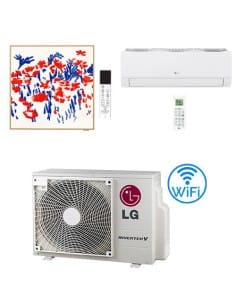 Climatizzatore Condizionatore LG Dualcool Libero Smart + Artcool Gallery PHOTO WiFi R32 Dual Split Inverter 12000 + 12000 BTU...