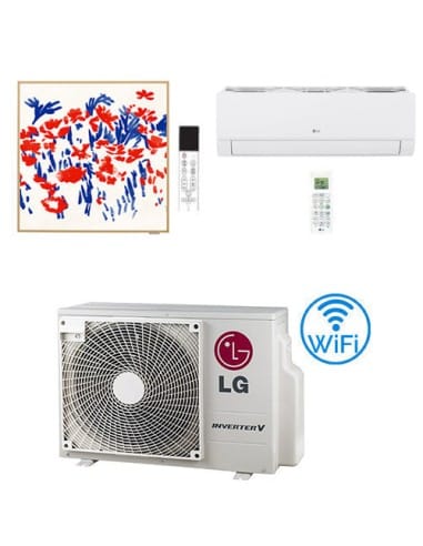 Climatizzatore Condizionatore LG Dualcool Libero Smart + Artcool Gallery PHOTO WiFi R32 Dual Split Inverter 12000 + 12000 BTU...