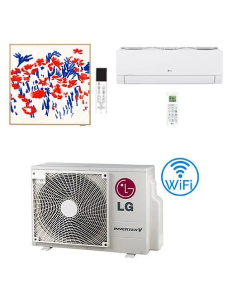 Climatizzatore Condizionatore LG Dualcool Libero Smart + Artcool Gallery PHOTO WiFi R32 Dual Split Inverter 12000 + 12000 BTU...