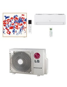 Climatizzatore Condizionatore LG Dualcool Libero Smart + Artcool Gallery PHOTO WiFi R32 Dual Split Inverter 12000 + 12000 BTU... 2