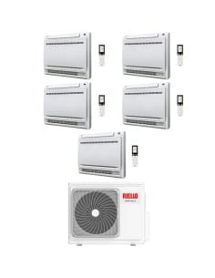 Climatizzatore Condizionatore Riello Console Penta Split Inverter R32 9000 + 9000 + 9000 + 9000 + 9000 BTU con U.E AARIA MULT...