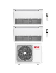 Climatizzatore Condizionatore Riello Pavimento/Soffitto Dual Split Inverter R32 12000 + 12000 BTU con U.E AARIA MULTI 250 PI ...