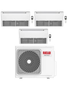 Climatizzatore Condizionatore Riello Pavimento/Soffitto Trial Split Inverter R32 12000 + 18000 + 18000 BTU con U.E AARIA MULT...