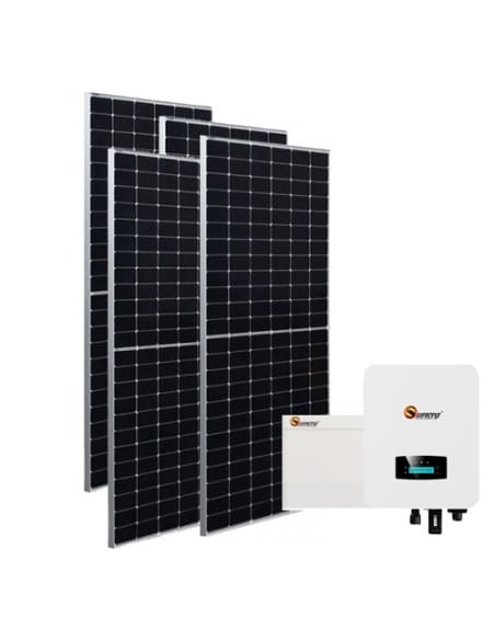 Kit fotovoltaico da 4,5 kW composto da Inverter Ibrido Sunerg X-SUN-SL da 4 KW e pacco batteria da 5kWh Sunerg + n°9 pannelli...