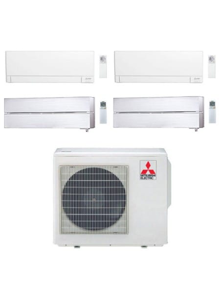Climatizzatore Condizionatore Mitsubishi MSZ-AY + Kirigamine Style Bianco Perla Wifi R32 Quadri Split Inverter 9000 + 9000 + ...