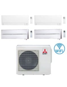 Climatizzatore Condizionatore Mitsubishi MSZ-AY + Kirigamine Style Bianco Perla Wifi R32 Quadri Split Inverter 9000 + 9000 + ...