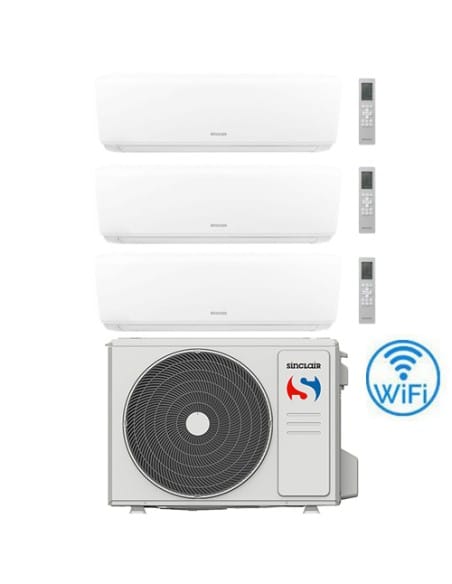 Climatizzatore Condizionatore Sinclair Sky Trial Split Inverter R32 12000 + 12000 + 12000 BTU con U.E MZ-3E27BIE Classe A++/A...