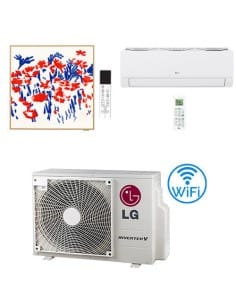 Climatizzatore Condizionatore LG DUALCOOL Libero Smart + Artcool Gallery PHOTO R32 Dual Split Inverter 9000 + 12000 BTU con U...