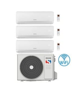 Climatizzatore Condizionatore Sinclair Ray Trial Split Inverter R32 9000 + 9000 + 9000 BTU con U.E MV-E21BI2 Classe A++/A+ - ...