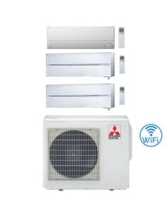 Climatizzatore Condizionatore Mitsubishi MSZ-BT + Kirigamine Style Bianco Perla Wifi R32 Trial Split Inverter 7000 + 12000 + ...