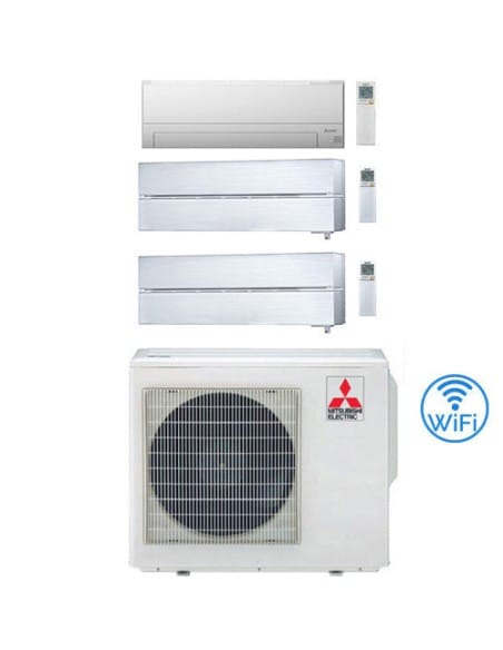 Climatizzatore Condizionatore Mitsubishi MSZ-BT + Kirigamine Style Bianco Perla Wifi R32 Trial Split Inverter 7000 + 12000 + ...