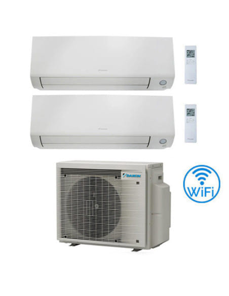 Climatizzatore GARANZIA ITALIA Daikin Perfera All Seasons Wifi Dual Split Inverter 18000 + 18000 BTU con U.E. 3MXM68A8 Classe...