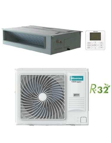 Climatizzatore Condizionatore Hisense Canalizzabile R32 36000 BTU MONOFASE AUD105UX4REH8 INVERTER Classe A++/A+ - Climaway