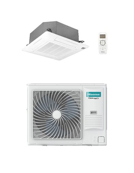 Climatizzatore Condizionatore Hisense Cassetta Round-Flow Serie Super R32 36000 BTU AUC105UR4RKC8 INVERTER Classe A++/A+ - Cl...