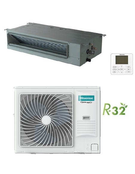 Climatizzatore Condizionatore Hisense Canalizzabile Trifase R32 42000 BTU AUD125UX4REH8 INVERTER Classe A++/A+ - Climaway