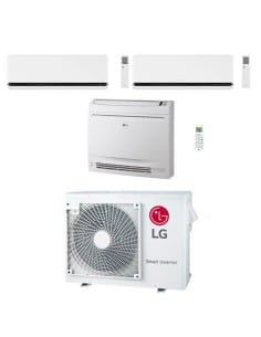 Climatizzatore Condizionatore LG Dualcool Deluxe più Console R32 Wifi Trial Split Dual Inverter 9000 + 12000 + 12000 BTU con ...