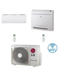 Climatizzatore Condizionatore LG Dualcool Libero Smart + Console R32 Dual Split Standard Inverter 12000 + 12000 BTU con U.E. ...