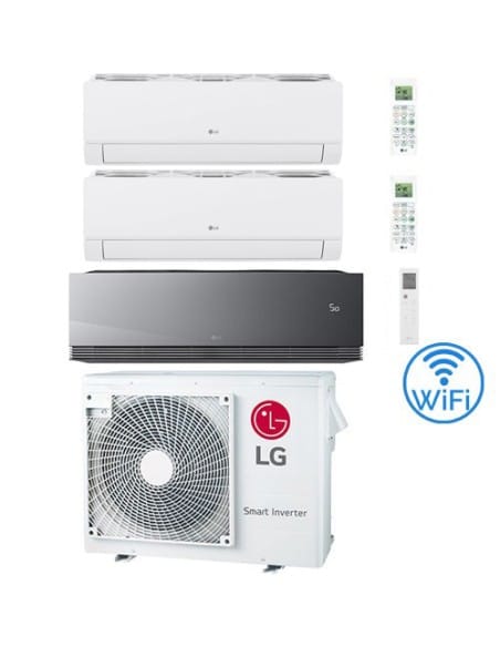 Climatizzatore Condizionatore LG Dualcool Libero Smart + Artcool Mirror AI Air R32 Wifi Trial Split Dual Inverter 9000 + 9000...