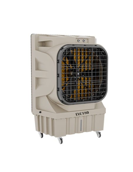 Raffrescatore Evaporativo Portatile Industriale KRS EVC180 capacità serbatoio 120 Litri portata d'aria 18000 mc/h - Climaway
