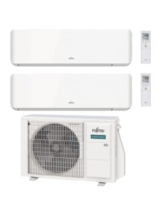 Climatizzatore Condizionatore Fujitsu serie KM *Wifi Opzionale Dual Split Inverter 9000 + 12000 BTU con U.E. AOEG14KBCA Class... 2