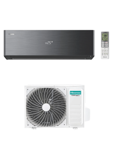 Climatizzatore Condizionatore Hisense Energy Pro X BLACK R32 Wifi 12000 BTU QH35XV4BG INVERTER Classe A+++/A+++ - Climaway 2