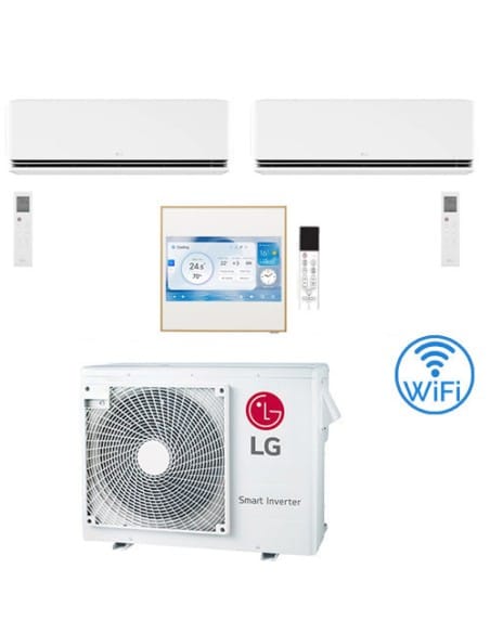 Climatizzatore Condizionatore LG Dualcool Premium AI Air + Artcool Gallery LCD R32 WiFi Trial Split Dual Inverter 9000 + 1200...