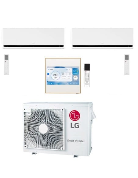 Climatizzatore Condizionatore LG Dualcool Premium AI Air + Artcool Gallery LCD R32 WiFi Trial Split Dual Inverter 9000 + 1200...