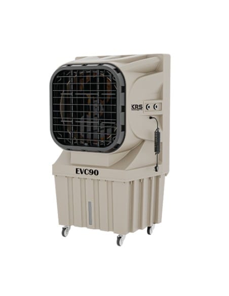 Raffrescatore Evaporativo Portatile Commerciale/Industriale KRS EVC90 capacità serbatoio 125 Litri portata d'aria 9000 mc/h -...