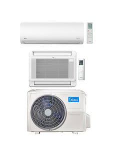 Climatizzatore Condizionatore Midea Xtreme Pro + Console Pavimento Dual 9000 + 12000 BTU con U.E. M2OE-18HFN8-Q INVERTER Clas...