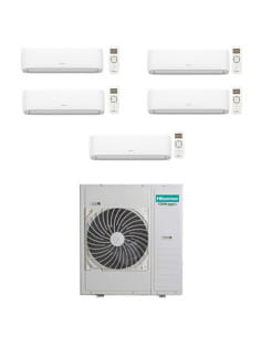 Climatizzatore Condizionatore Hisense Hi Comfort Wifi R32 Penta Split Inverter 7000 + 7000 + 7000 + 9000 + 9000 BTU con U.E. ... 2