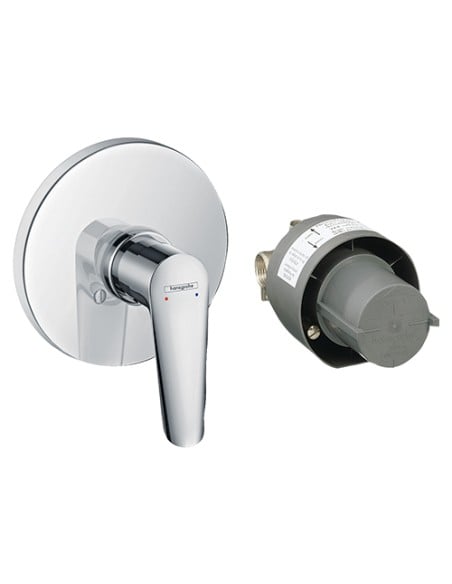 Set miscelatore doccia ad incasso Hansgrohe LOGIS E art. 71608000 cromato - Climaway